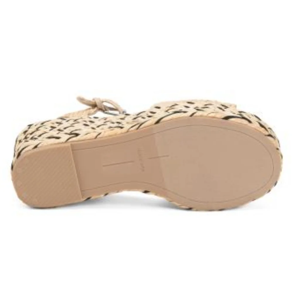 💛▪️Dolce Vita▪️ Light Natural Tiago Ankle Strap Espadrille  Wedge Sandal 10